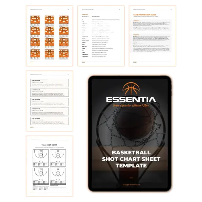 Basketball Shot Chart Sheet Template